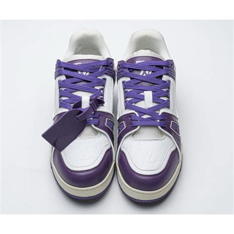 lv purple sneaker|louis vuitton trainer sneakers.